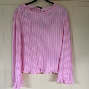 Emery‎ rose pink bell sleeve long sleeve top